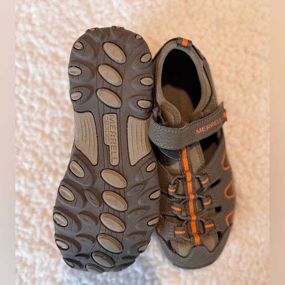 Merrell Kids' Sandals - Brown & Orange Size 3 Camp ready Gorpcore Playground - Picture 4 of 6
